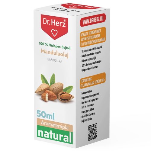 Dr. Herz  Mandulaolaj 100% hidegen sajtolt 50ml