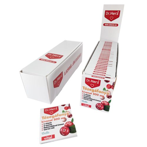 Dr. Herz Tőzegáfonya kivonat 500 mg kapszula 15 db