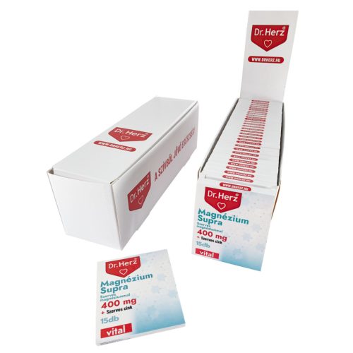 Dr. Herz Magnézium Supra 400 mg + Szerves Cink kapszula 15 db