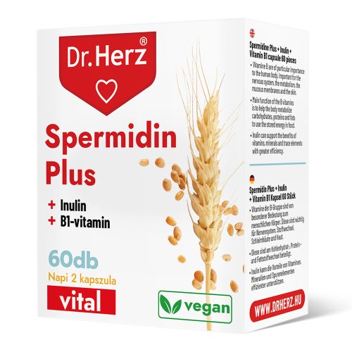 Dr. Herz Spermidin PLUS + Inulin +B1-vitamin 60 db kapszula 