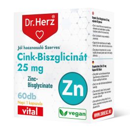 Dr. Herz Cink-Biszglicinát 25 mg 60 db kapszula